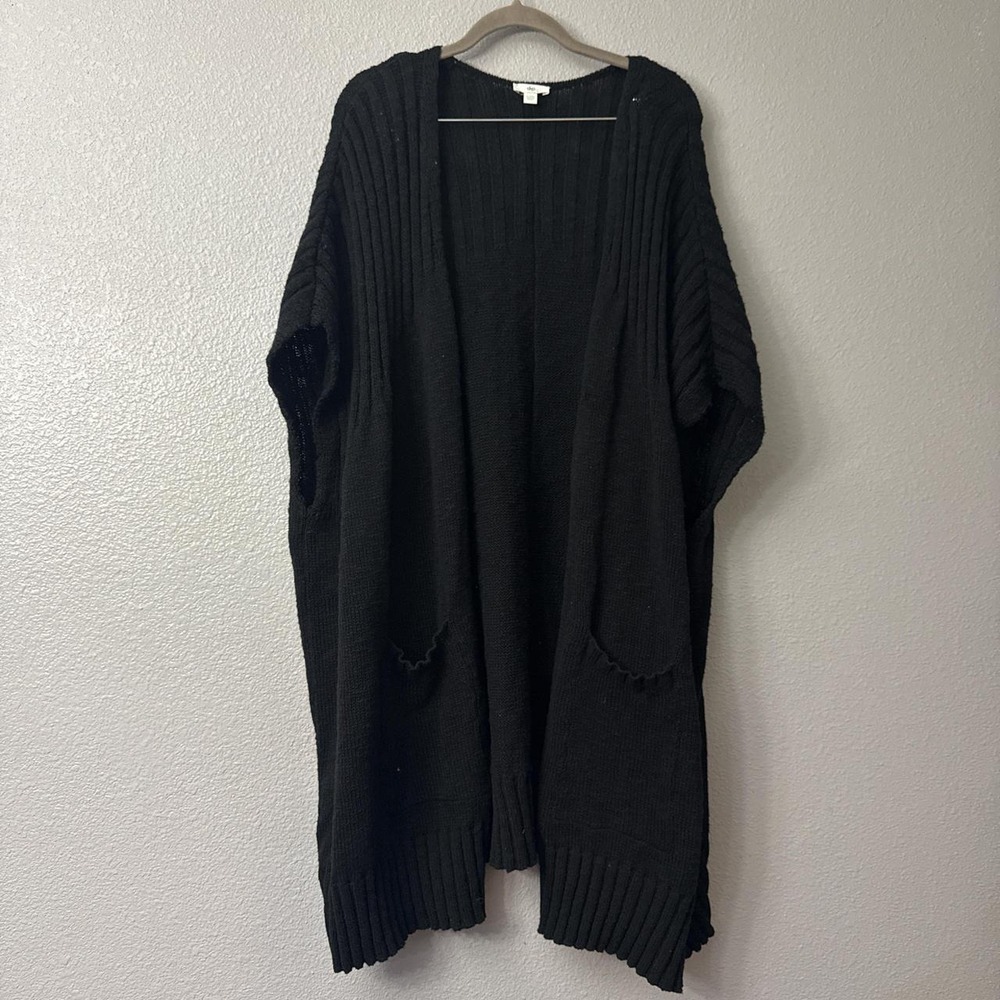 DIP Black Cardigan Shrug with Pockets